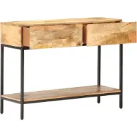 vidaXL Table console 100x35x76 cm bois massif de mangue
