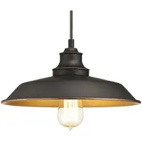 WESTINGHOUSE Suspension , Iron Hill, dimmable, Noir, Salon / séjour, Métal, Vintage / rétro