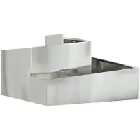 vidaXL Cache-pot de jardin Argent 80 x 80 x 50 cm Acier galvanisé