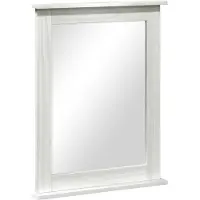 vidaXL Miroir VIGO blanc 55,5 x 5 x 70 cm Pin massif