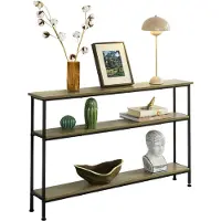 SoBuy Table d'appoint 3 étagères - Max. 50 kg - 120 x 20 x77 cm - Moderne