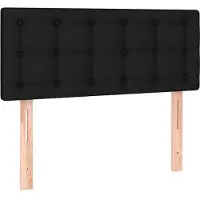 vidaXL Tête de lit noir 80x5x78/88 cm Tissu