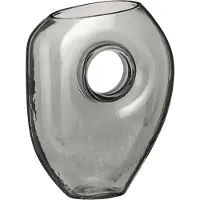 Mica Decorations Jay Vase - L18 x L8 x H23 cm - Verre - Gris