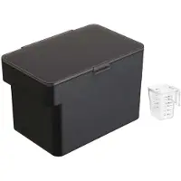 Yamazaki boîte à nourriture pour animaux noir 6L boîte pour chien chat nourriture sèche jusqu'à 3,5kg