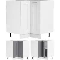 VCM Meuble d'angle | Dimensions env. H. 82 x W. 76 x D. 76 cm | Cabinet de cuisine | Cabinet de cuisine | Style de cabinet de pays | Meubles de cuisine – Colura