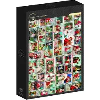 Grafika Puzzle Santa Stamps - 1000 pièces