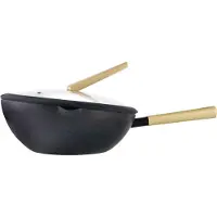 Ibili Wok De Luxe Avec Couvercle 30 Cm