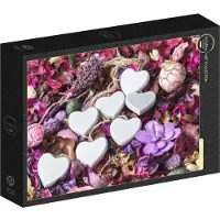 Grafika Puzzle Love - White Hearts - 500 à 999 pièces