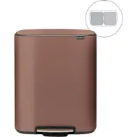 Brabantia Cestino per Rifiuti, Poubelle, Gris, Argent