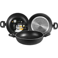 Ibili Fusion 450928 Poêle à frire, 28 cm de diamètre maxi, aluminium, compatible induction, revêtement antiadhésif
