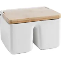 Ibili Salière Doble Ceramic Bamboo