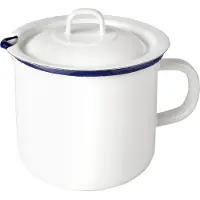 Ibili Bouilloire à Lait Vintage Blanca Avec Couvercle 14 Cm