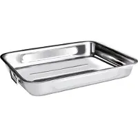 Jamon Plat A Rotir Inox Anse Pliante 40 Cm