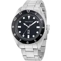 Nautica Montre à affichage analogique 'Finn World' noir / argent