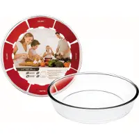 Ibili Plat à four rond en verre 26x6cm