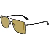 Calvin Klein Jeans Ckj25201s Sunglasses Argenté Charcoal Blck 8/CAT2 Homme