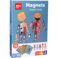 APLI Kids APLI - Tableau magnétique du corps humain 63 pièces