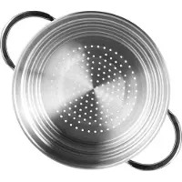Ibili Noah Cuiseur à vapeur 20-22-24 Cm Argent Argent One Size
