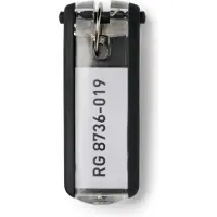 Durable Unisexe, Porte-clés, clip de clé, Noir