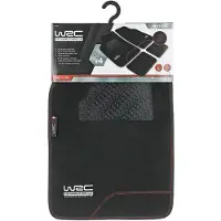 Wrc 007592, Tapis, Noir, PVC, Caoutchouc, Couleur unie, Avant et arrière, Sachet en plastique avec étiquette en papier