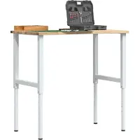 vidaXL Établi 100x60x(71,5-98) cm Chêne massif