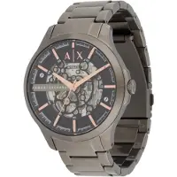 Armani Exchange Montre à affichage analogique or rose / anthracite