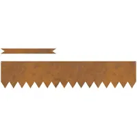 vidaXL Bordure de jardin, 20 pièces, 100 x 0,05 x 20 cm, aspect rouille