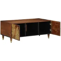 vidaXL Table basse 100X54X40 Cm en bois de manguier massif Lumarko !
