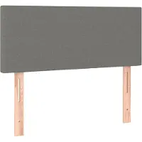 vidaXL Tête de lit gris foncé 80x5x78/88 cm Tissu