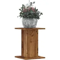 vidaXL Supports pour plantes 2 pcs vieux bois bois d'ingénierie