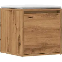 vidaXL Boîte à tiroirs Artisan imitation chêne 40,5x40x40 cm bois composite