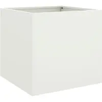 vidaXL Jardinière blanc 49x47x46 cm acier