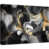WALLARENA Tableau déco abstrait moderne 60x40 cm xxl Impression sur toile deco murale intissée pour salon chambre cuisine