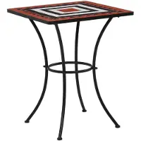 vidaXL Table de jardin blanche 203,5x100x76 cm pin massif