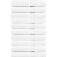 vidaXL Serviettes de qualité supérieure SOLUND 10 pcs blanc 600 g/m²