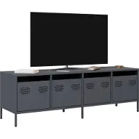 vidaXL Armoire TV Anthracite 135x39x43,5 cm Acier laminé à froid