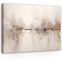WALLARENA Impression sur toile abstrait moderne 60x40cm xxl tableau décoration deco murale intissée pour salon chambre cuisine