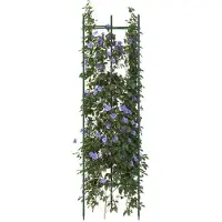 vidaXL Cage à tomates 2 pcs. 116 cm Acier et PP