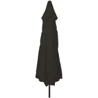 vidaXL Parasol de jardin noir 394 x 394 x 248 cm