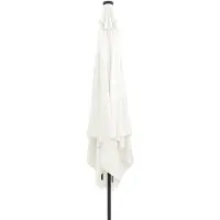 vidaXL Parasol de jardin sable 295 x 295 x 245 cm polyester et acier