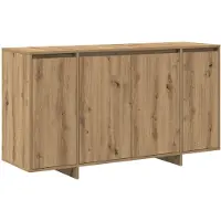 vidaXL Buffet en chêne Artisan 135 x 41 x 75 cm, aggloméré