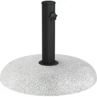 vidaXL Pied de parasol , 20,9 kg, béton gris clair, rond