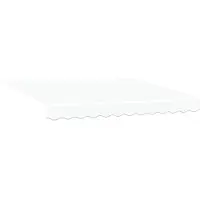 vidaXL Tissu de remplacement pour store, blanc, 3,5 x 2 m, polyester