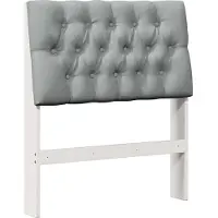 vidaXL Tête de lit rembourrée gris clair 75 cm Pin massif