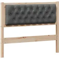 vidaXL Tête de lit marron et gris foncé 100 cm pin massif