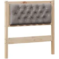vidaXL Tête de lit Autres Marron et Taupe 75 cm Pin massif