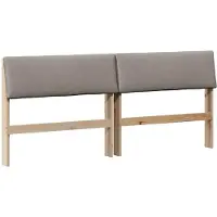 vidaXL Tête de lit rembourrée taupe 180 cm Pin massif