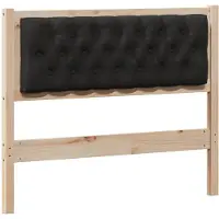 vidaXL Tête de lit Autres Marron et Noir 100 cm Pin massif