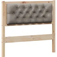 vidaXL Tête de lit Autres Marron et Taupe 90 cm Pin massif