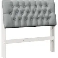 vidaXL Tête de lit rembourrée gris clair 100 cm Pin massif